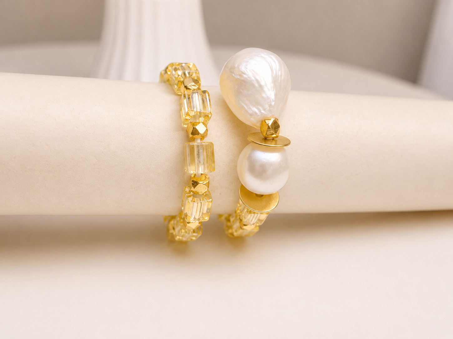 Gold Pearls Rings