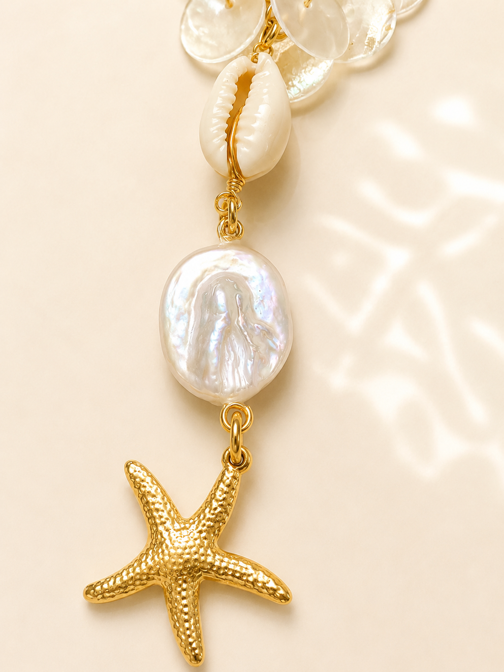 Coastal Pearl Star Necklace