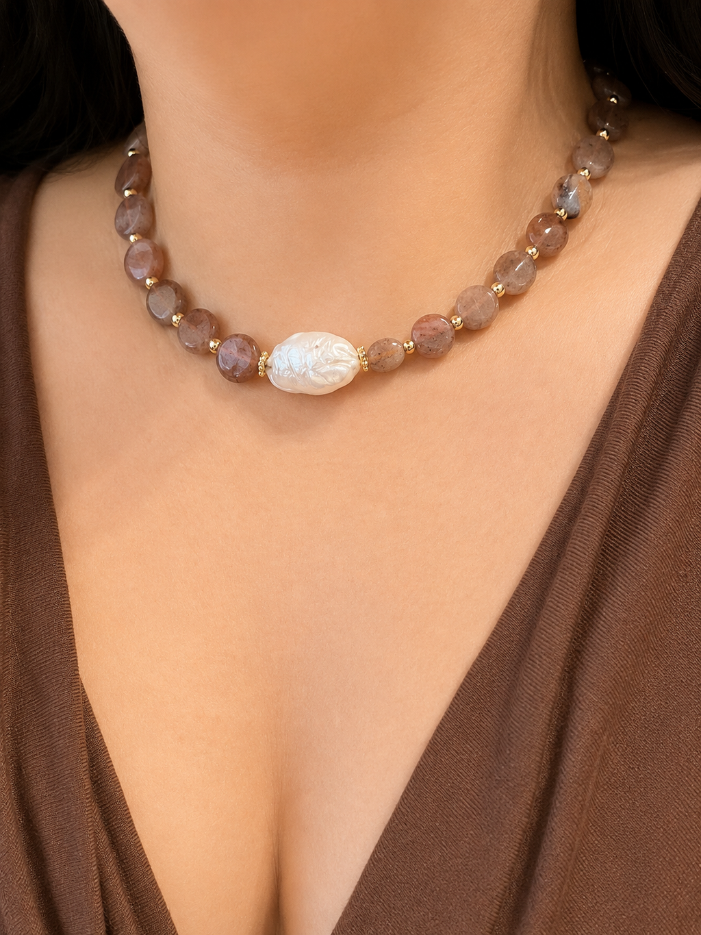 Mocha Pearl Necklace