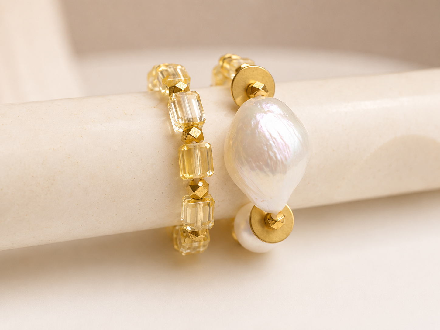 Gold Pearls Rings