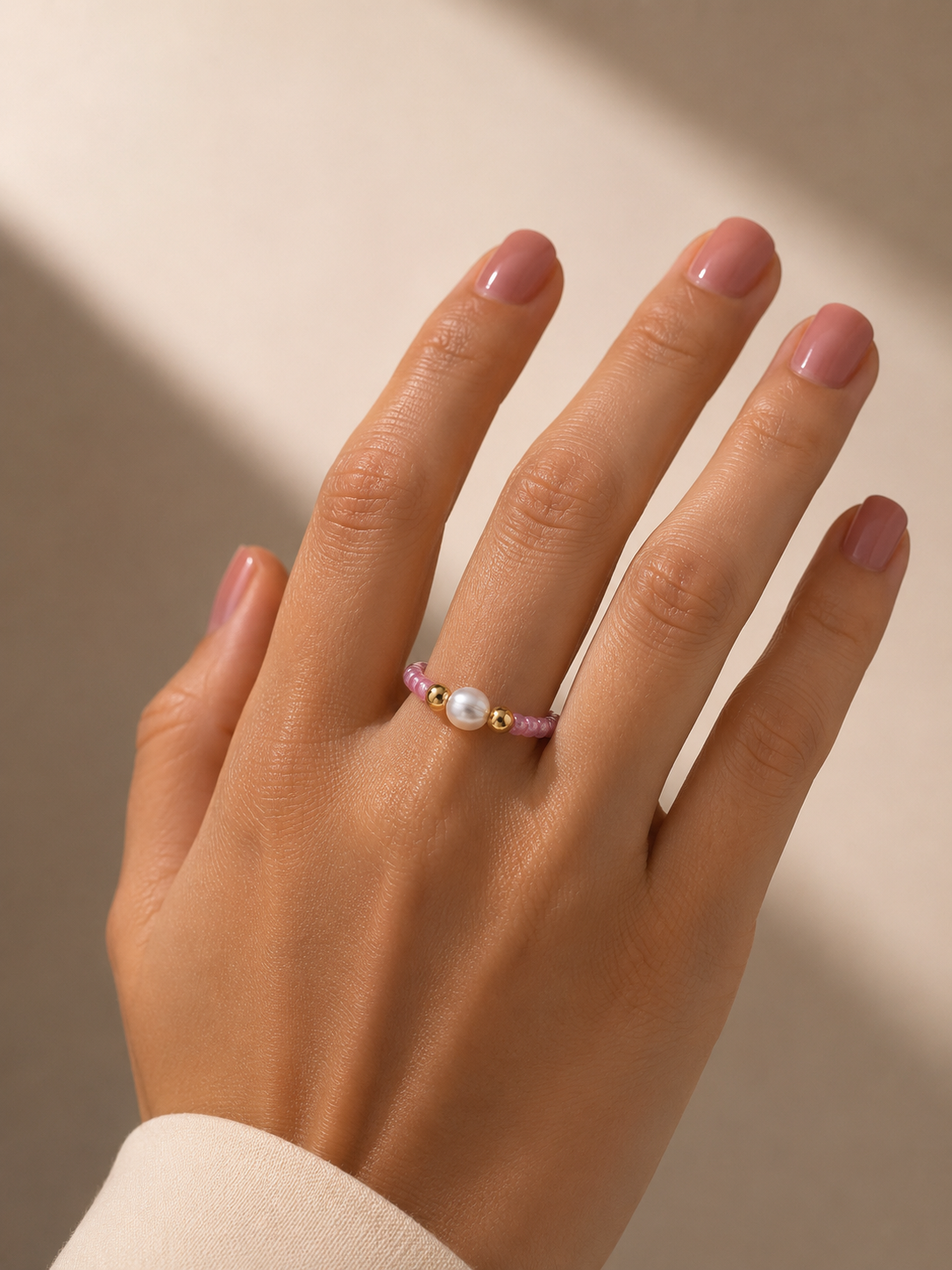 Rose & Pearls Ring