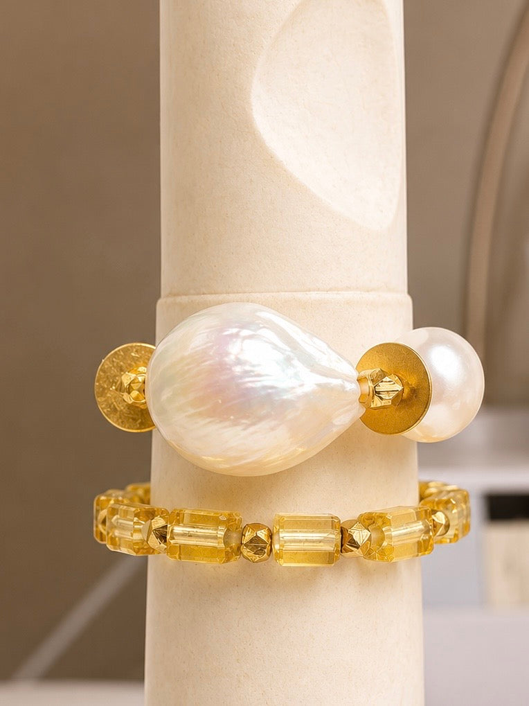 Gold Pearls Rings