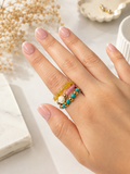 Tri-Color Ring Set