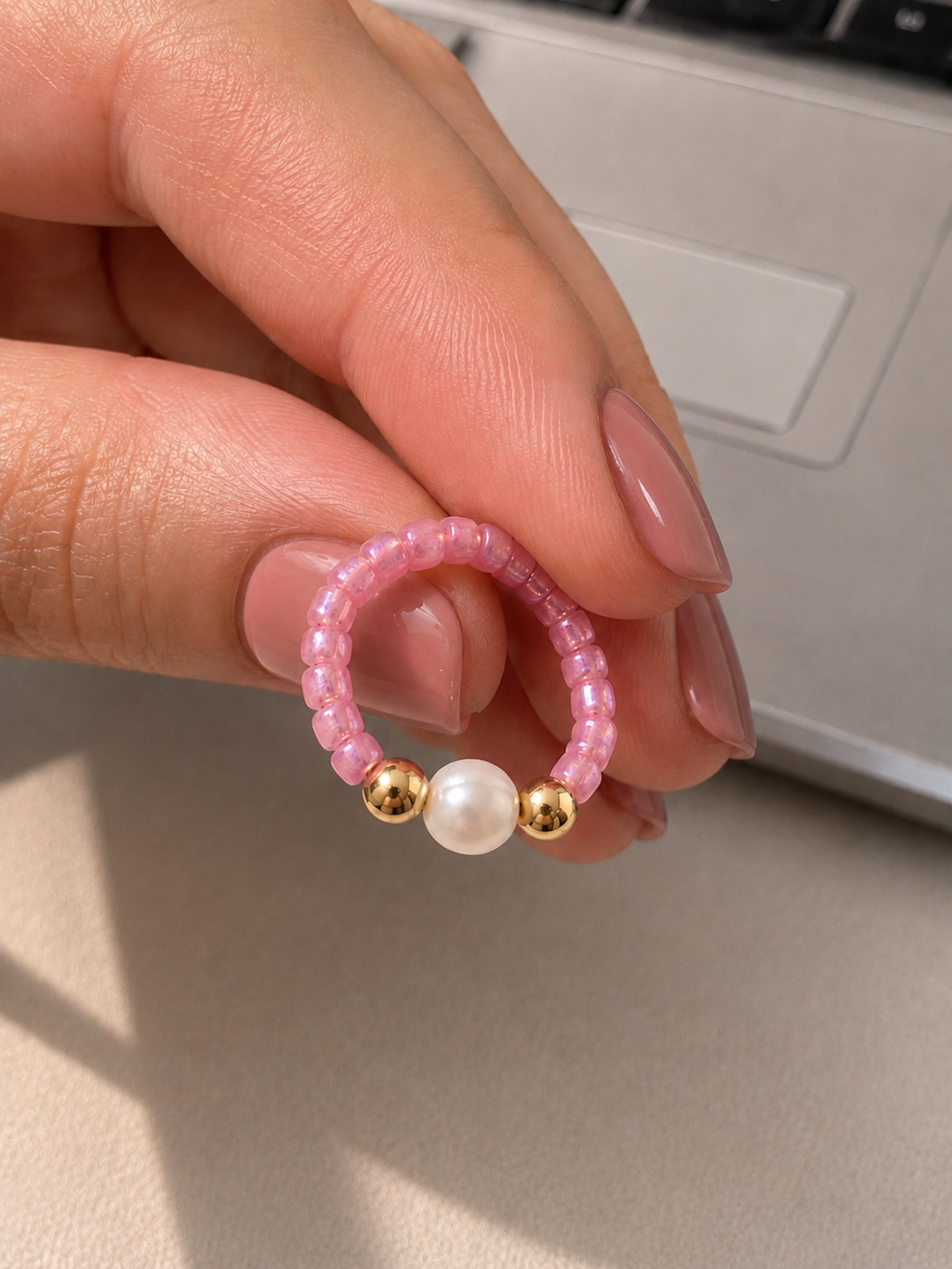 Rose & Pearls Ring