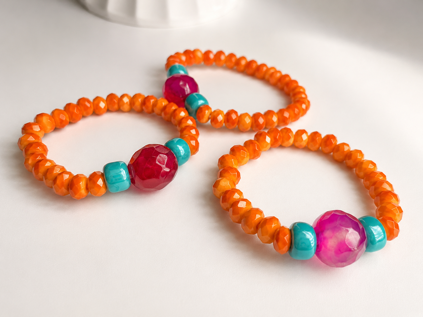 Pink Elastic Rings
