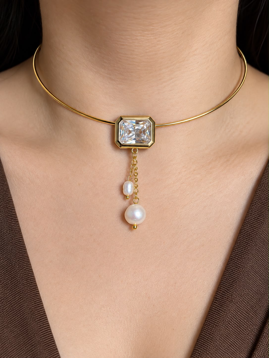 Gem Pearl Choker
